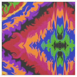 Vlammen in de Abstracte Kleuren Stof