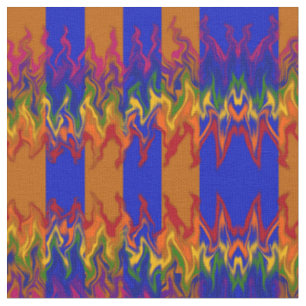 Vlammen in het abstract over de strepen kleuren stof