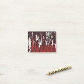 Vlammen in rood tot zwart post-it® notes (Op bureau)