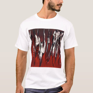 Vlammen in rood tot zwart t-shirt