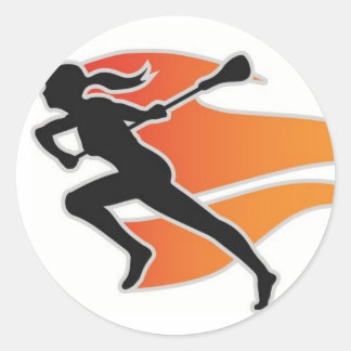 Vlammen Lacrosse Circle Sticker