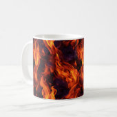Vlammen Patroon Koffiemok (Voorkant links)