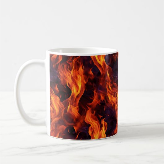 Vlammen Patroon Koffiemok (Links)