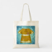 Vlammen Schild Brandweerman Tote Bag (Achterkant)