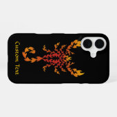 Vlammen Schorpioen iPhone 16 Hoesje (Achterkant horizontaal)