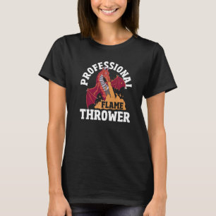 Vlammen spuwende Vlammenwerper Vuurwapen Vlammenwe T-shirt
