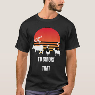 Vlammen van BBQ: Sensorische Design T-shirt