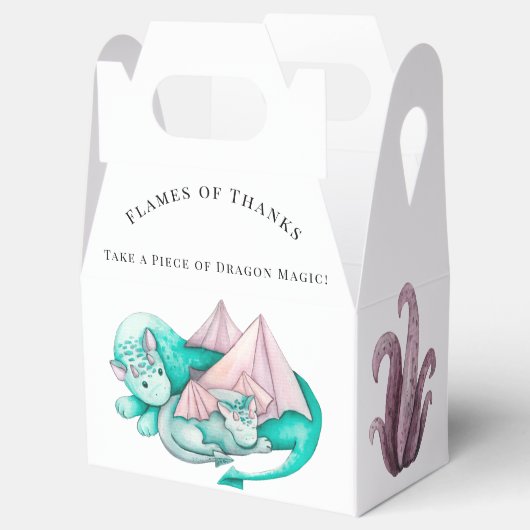 Vlammen van Bedankt: Neem een stuk Dragon Magic! Bedankdoosjes (Geopend)
