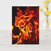 Vlammen van Brand Kaart (Gele Bloem)