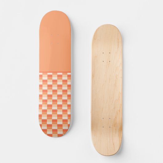Vlammen van een kaars en Sinaasappel combinatie Persoonlijk Skateboard (Voorkant)