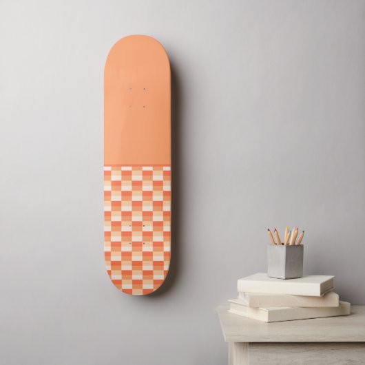 Vlammen van een kaars en Sinaasappel combinatie Persoonlijk Skateboard (Muurkunst)