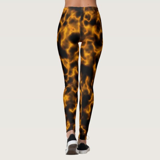 Vlammen van Plasma Leggings (Achterkant)