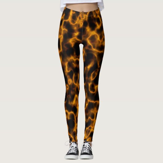 Vlammen van Plasma Leggings (Voorkant)