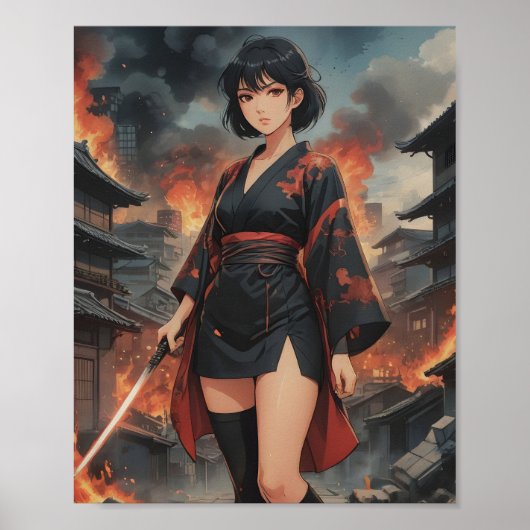 Vlammen van vastberadenheid 2 poster (Voorkant)