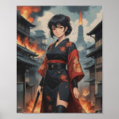 Vlammen van vastberadenheid 4 poster (Voorkant)