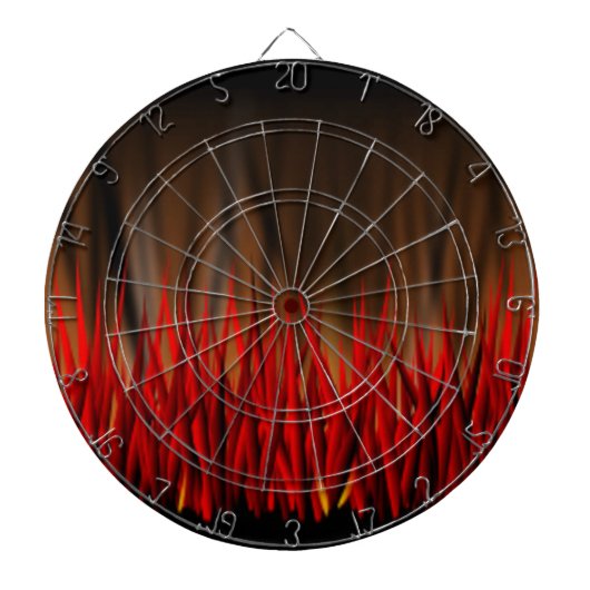 VLAMMEN VAN VUUR DARTBORD (Voorkant)