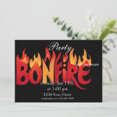 Vlammen van vuur kaart (Staand voorkant)