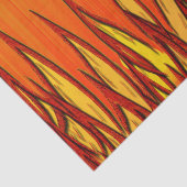 Vlammen van vuur tissuepapier (Detail)
