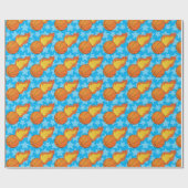  vlammend Basketball Cadeaupapier (Vlak)