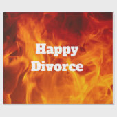 vlammend echtscheidingspapier cadeaupapier (Vlak)