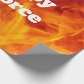 vlammend echtscheidingspapier cadeaupapier (Hoek)