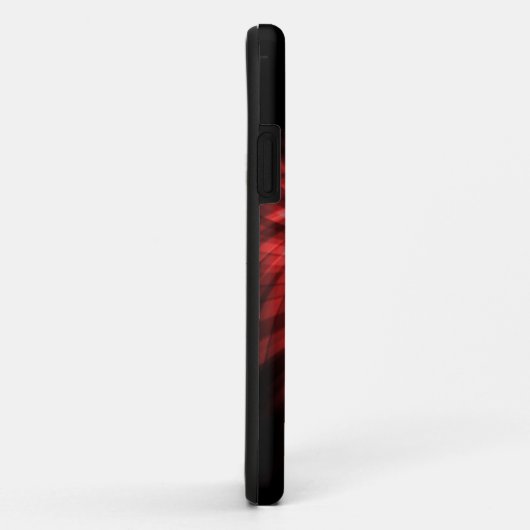 Vlammend Football; rood Case-Mate iPhone Case (Achterkant/rechts)