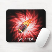 Vlammend Football; rood Muismat (Met muis)