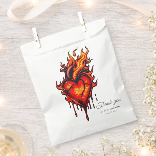 Vlammend hart. bedankzakje (Geknipt)