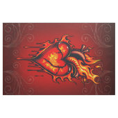 Vlammend hart. stof (Yard (91,4 cm))