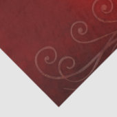 Vlammend hart. tissuepapier (Detail)