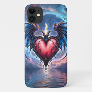 Vlammend Hart van de Maan – Gotische Kosmische Lie Case-Mate iPhone Case