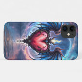 Vlammend Hart van de Maan – Gotische Kosmische Lie Case-Mate iPhone Case (Achterkant (horizontaal))