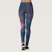 Vlammend Hart van de Maan – Gotische Kosmische Lie Leggings (Achterkant)