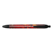 Vlammend hart. zwarte inkt pen (Achterkant)