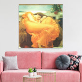 Vlammend juni door Lord Frederic Leighton Canvas Afdruk (Insitu (Woonkamer))