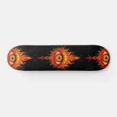 Vlammend oog: ontsteek je geest persoonlijk skateboard (Horizontaal)