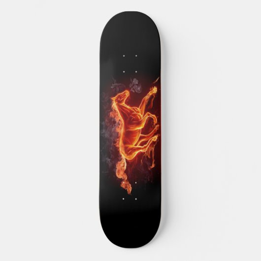 VLAMMEND PAARD SKATEBOARD (Voorkant)