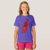 Vlammend Rode Tijger – Woeste Vuur Beest T-shirt (Voorkant volledig)