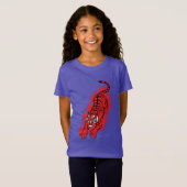 Vlammend Rode Tijger – Woeste Vuur Beest T-shirt (Voorkant volledig)