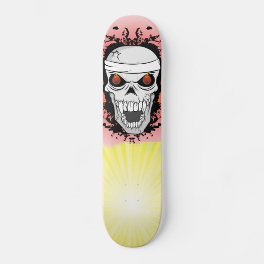Vlammend skateboard. persoonlijk skateboard (Voorkant)