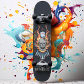 Vlammende Adelaar Schedel Aangepaste Naam Persoonlijk Skateboard