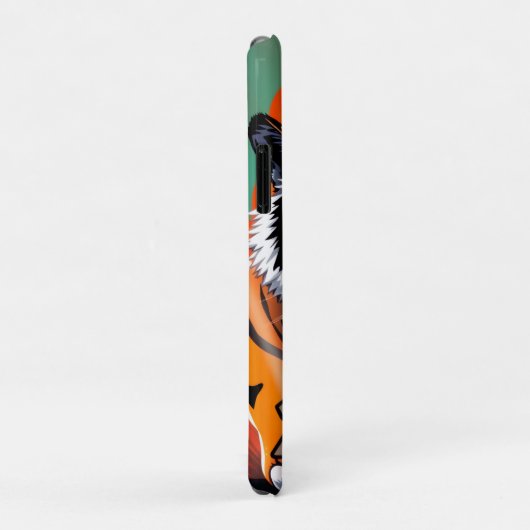 Vlammende anime tijger Case-Mate iPhone case (Achterkant/rechts)
