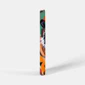 Vlammende anime tijger iPhone hoesje (Rechterkant)