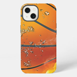 Vlammende basketbal worp kussen iPhone 13 hoesje