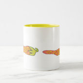 vlammende chili tweekleurige koffiemok (Center)