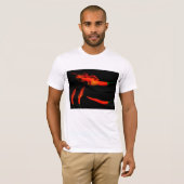Vlammende Chilipepers T-shirt (Voorkant volledig)