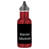 Vlammende dartbord met darts personaliseer  waterfles  (Links)