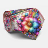 Vlammende Das | Regenboem Bloemen Nep Glitters (Opgerold)