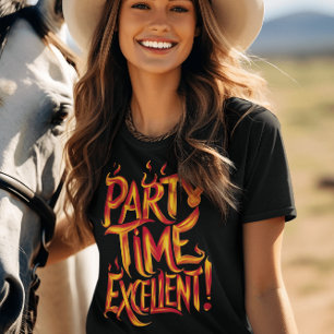 Vlammende feesttijd t-shirt