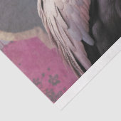 Vlammende Flamingo Bloem- en Arabesklantaarn Tissuepapier (Detail)